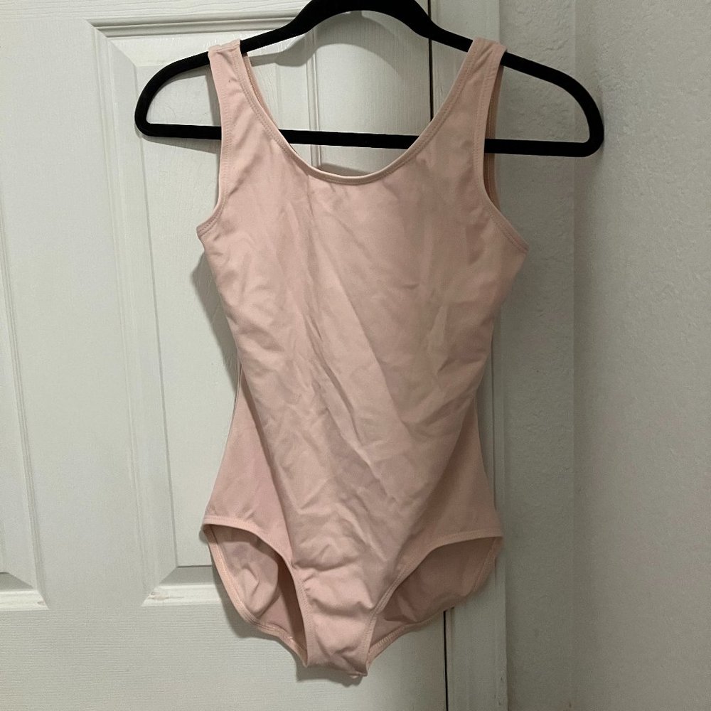 Capezio light pink tank leotard